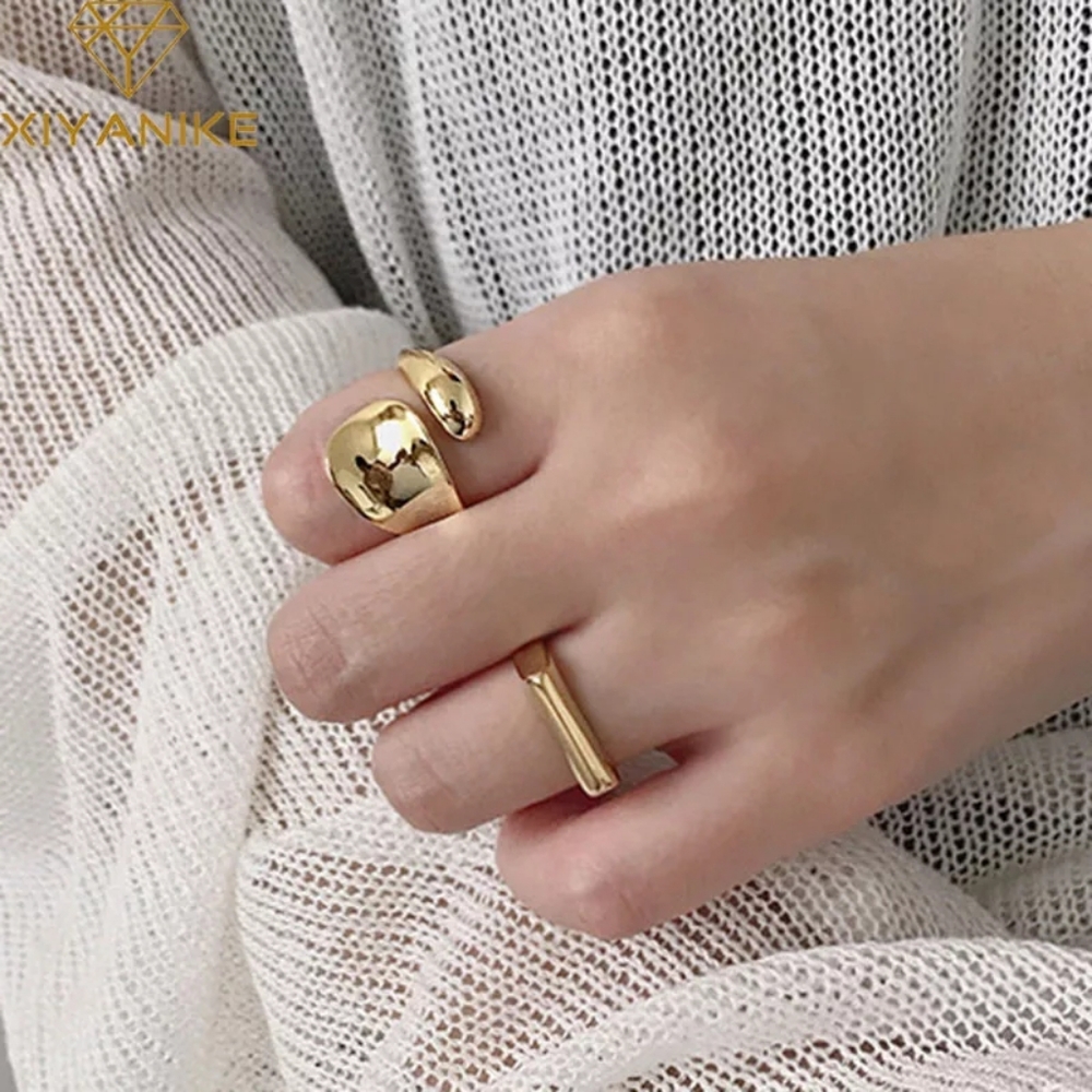NEW Minimalist S925 Teardrop Adjustable Band Ring - Picture 8 of 11